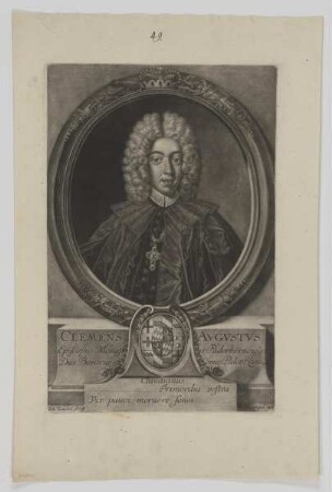 Bildnis des Clemens Avgvstvs, Episcopus Monast. et Paderborn