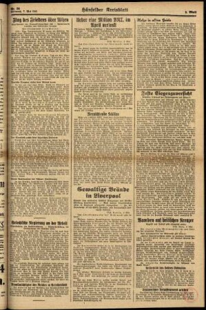 Zweite Ausgabe vom Mittwoch, den 07. Mai 1941.