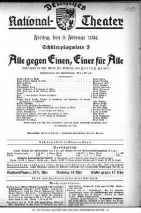 Alle gegen Einen, Einer für Alle
