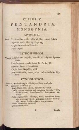 Classis V. Pentandria
