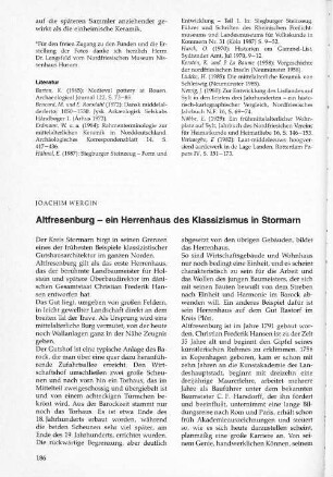 Altfresenburg - ein Herrenhaus des Klassizismus in Storman