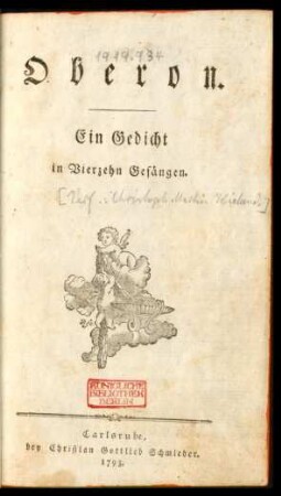 Oberon : Ein Gedicht in Vierzehn Gesängen