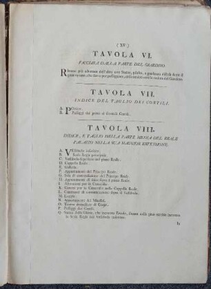 Tavola VI - X