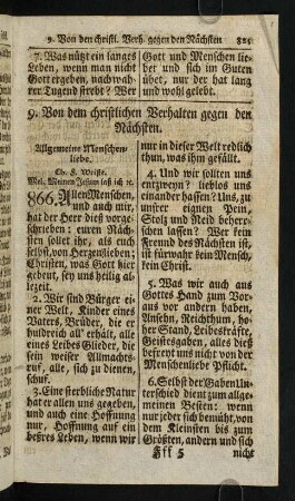 825-866, 9) Von dem christlichen Verhalten gegen den Nächsten