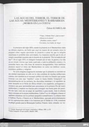 Las Aguas Del Terror, El Terror De Las Aguas: Mediterraneo Y Barbarroja ¡Moros En La Costa! Özlem Kumrular