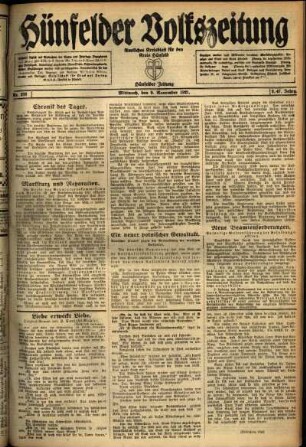 Ausgabe vom Mittwoch, den 09. November 1921.
