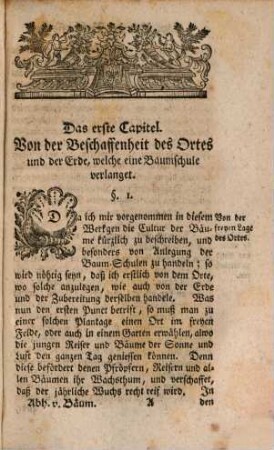Christian Reicharts, E. Hochedl. Raths anderen Rathsmeisters, ... Land- u. Garten-Schatzes ... Theil, Zweyter Theil. Von der Baumzucht, worin die Erziehung und Wartung sowol einheimischer als Orangen-Bäume nach allen Vortheilen aufrichtig beschrieben, und mit einigen Kupfern erläutert worden