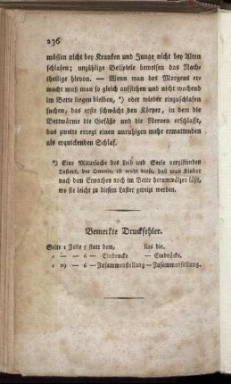 Bemerkte Druckfehler.