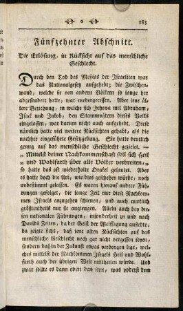 283-354, Fünfzehnter Abschnitt.