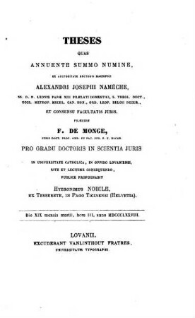 Theses. 1877/78, Fac. Juris