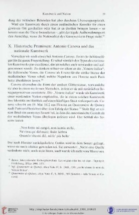 X. Historische Prämissen: Antonio Canova und das nationale Kunstwerk