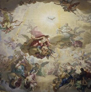 Himmel des Alten und Neuen Testamentes in Erwartung Mariens