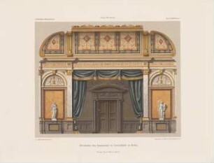 Dekoration des Speisesaals im Centralhotel, Berlin: Innenansicht (aus: Architektonisches Skizzenbuch, H. 169/4, 1881)