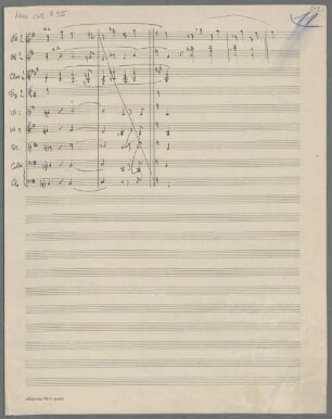 Symphonies, orch, op. 44, G-Dur, Sketches - BSB Mus.coll. 7.35 : [without title]