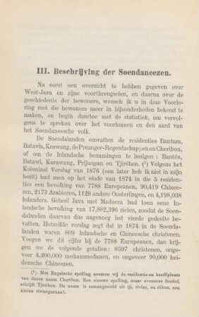III. Beschrijving der Soendaneezen