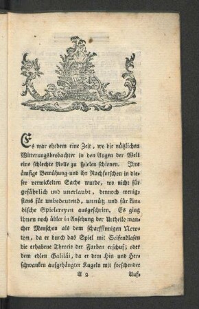 [Wünsche und Aussichten zur Vervollkommung der Witterungslehre ...]