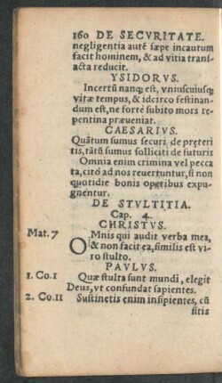 De Stultitia. Cap. 4.