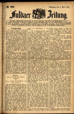 Ausgabe vom Dienstag, den 02. Mai 1882.