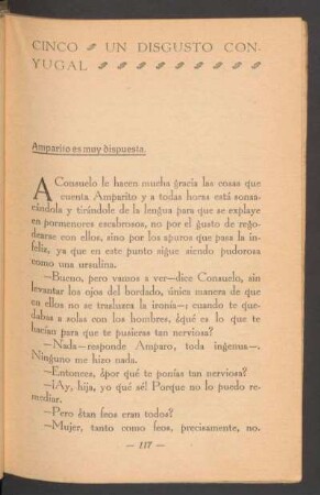 CINCO - Un disgusto conyugal