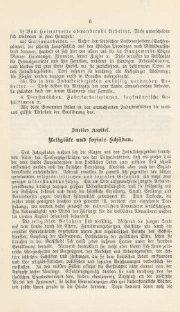 Zweites Kapitel. Religiöse und soziale Schäden