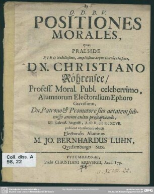Positiones morales