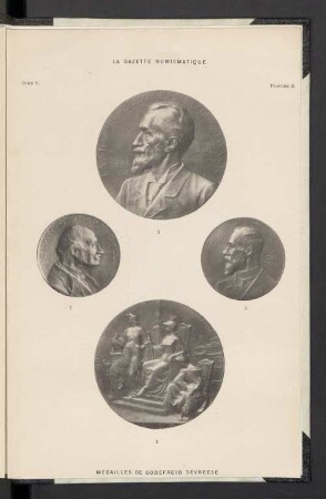 Planche II. Médailles de Godefroid devreese
