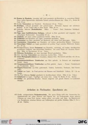 Arbeiten in Perlmutter, Speckstein etc. (Nr. 475-511)