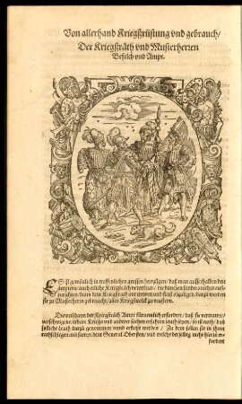Der Kriegßräth und Musterherren Befelch und Ampt.