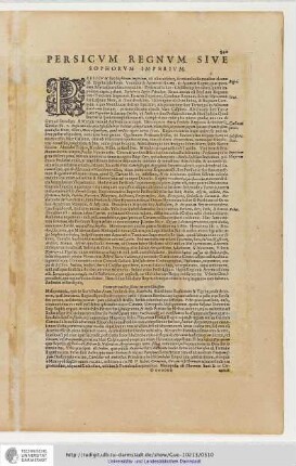 Persicum Regnum sive Sophorum Imperium