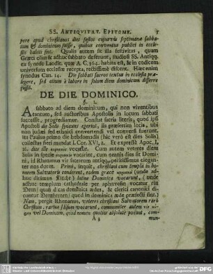 De Die Dominico