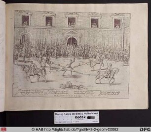 Die Hinrichtung des Hugenotten Jean Poltrot, 18. März 1563.
