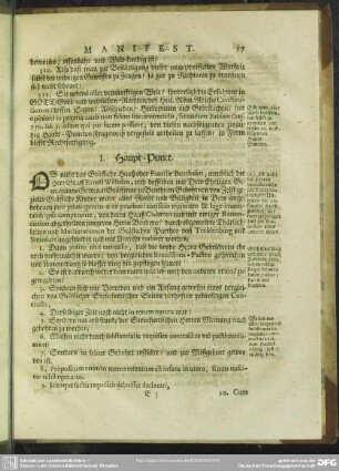I. Haupt-Punct
