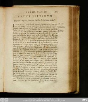 Caput Septimum. Quo de Tempore Humani Lapsus disputatur modestè.