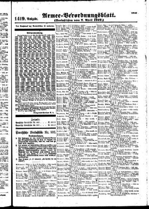 1419.Ausgabe. Samstag, 7. April 1917