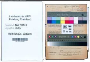 Entnazifizierung Wilhelm Herlinghaus , geb. 17.06.1898 (Metzgermeister)