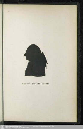 Abbildung. Friedr. Melch. Grimm