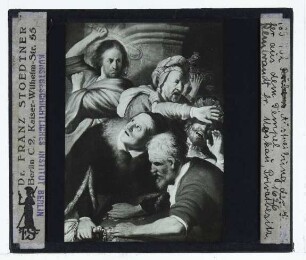 Rembrandt, Christus vertreibt die Geldwechsler aus dem Tempel (Moskau PM 1900)