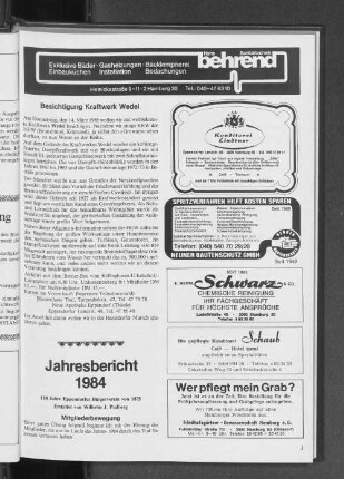 Jahresbericht 1984