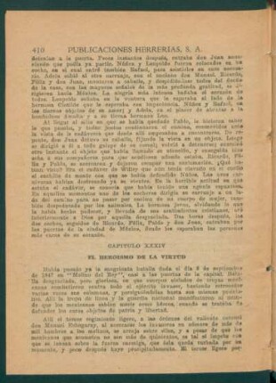 Capítulo XXXIV - El heroísmo de la virtud