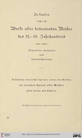 Zu kaufen suche ich: [...]