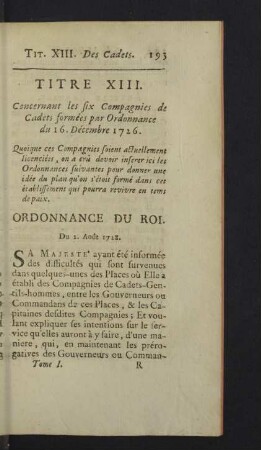 Titre XIII.