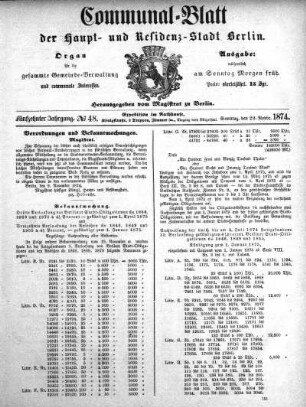 1874,48: No. 48, 29. November 1874