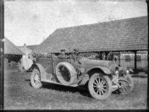 Soldaten in einem Auto, 1. Weltkrieg