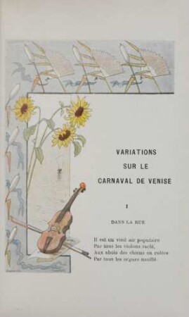 Variations sur le carnaval de venise