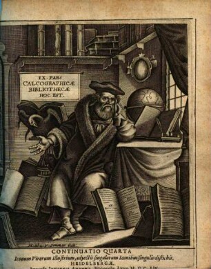 Bibliotheca chalcographica hoc est virtute et eruditione clarorum virorum imagines. 9, Continuatio IV.