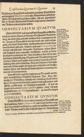 Consectarium Quintum.