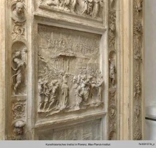 Gipsabguss von Ghibertis Paradiestüren des Florentiner Baptisteriums : Josuaszenen