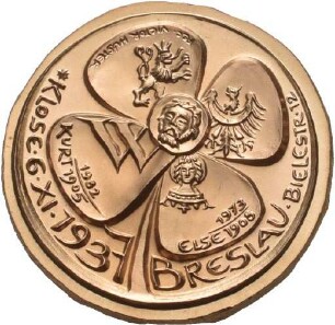 Medaille von Victor Huster auf den 75. Geburtstag Doris Wertenbruchs