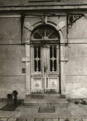 Schwarzenberg. Eisengießerei, Karlsbader Straße 27, Wohn- und Verwaltungsgebäude (1886/1900). Portal