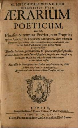 Aerarium poeticum